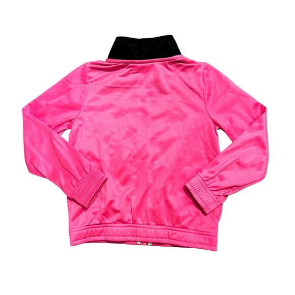 Puma Pink Black Zip-Up Jacket Girls Size 4 - Picture 6 of 6